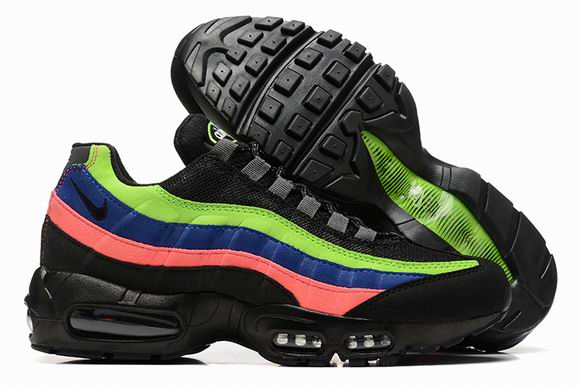 Nike Air Max 95 Neon Stripes Men's Shoes Yellow Black-118 - Click Image to Close